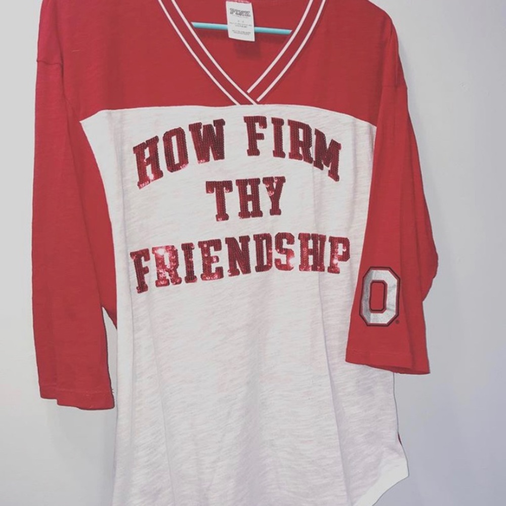 How Firm Thy Friendship PINK Shirt Ohio State